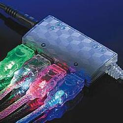 Кабел/адаптер VALUE 11.99.8904 :: USB 2.0 Light кабел, зелен цвят, 1.8 м, тип A - B