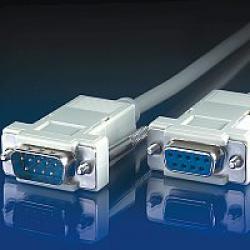 Кабел/адаптер VALUE 11.99.6233 :: RS-232 сериен кабел D9 M-F, 3.0 м, 9 проводника, сглобяем, удължителен