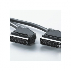 Кабел/адаптер VALUE 11.99.4309 :: Scart видео кабел, 10.0 м, Scart M-M, tin-plated, черен цвят