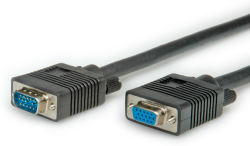 Кабел/адаптер ROLINE 11.04.5310 :: VGA кабел HD15 M-F, 10.0 м, удължителен, Quality