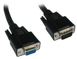 Кабел/адаптер ROLINE 11.04.5306 :: VGA кабел HD15 M-F, 6.0 м, удължителен, Quality