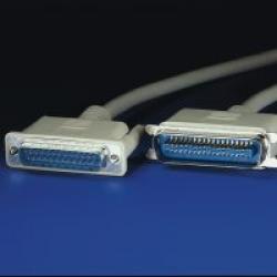 Кабел/адаптер ROLINE 11.01.1030 :: Принтерски кабел, D25M-C36M, 3.0 м, монолитен, 25 проводника