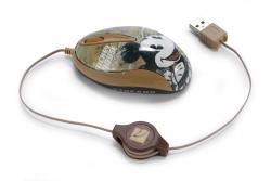 Мишка TUCANO MINI-MKERDM-01 :: Оптична мини мишка, 800 dpi, Mickey, светещ scroll