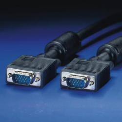 Кабел/адаптер ROLINE 11.04.5252 :: VGA кабел HD15 M-M, 2.0 м с феритни накрайници, Quality