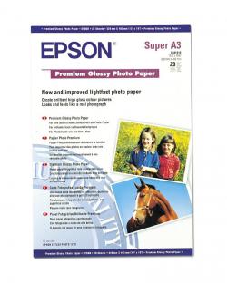 Хартия за принтер Epson Premium Glossy Photo Paper, DIN A3+, 255g-m2, 20 Blatt