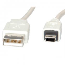 Кабел/адаптер ROLINE S3142-250 :: USB 2.0 кабел, Type A - 5-Pin Mini 1.8 м