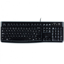 Клавиатура Logitech K120, USB, черна, БДС