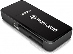 Картов четец Transcend SD-microSD Card Reader, USB 3.0-3.1 Gen 1, Black
