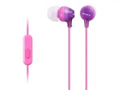 Слушалки Sony Headset MDR-EX15AP, розови