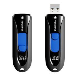 Transcend 128GB, USB3.1, Pen Drive, Capless, Black