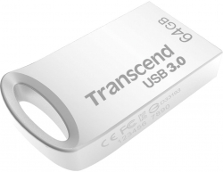 USB флаш памет Transcend JetFlash 710, 64GB, USB 3.1 Gen 1, сребрист цвят