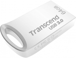Transcend JetFlash 710, 64GB, USB 3.1 Gen 1, сребрист цвят