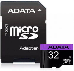 SD/флаш карта Adata AUSDH32GUICL10-RA1, 32GB, microSDHC, с адаптер в комплекта