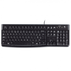 Клавиатура Клавиатура Logitech K120, USB, черна, OEM