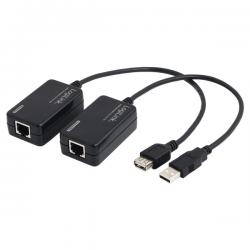 Кабел/адаптер USB1.1 Extender 60m, RJ-45, UA0021D, LogiLink