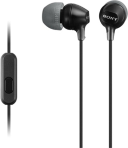 Слушалки Earphones Sony MDREX15APB.CE7, Closed, Mic, Black