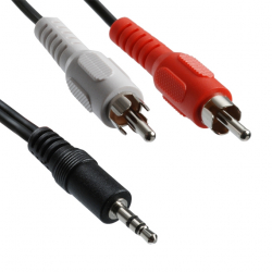 Кабел/адаптер Cable 3.5mm-M-2X RCA-M, 5m, Value 11.99.4345