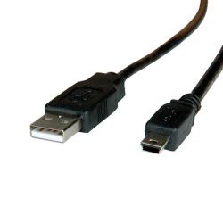 Кабел/адаптер Cable USB2.0 A-Mini 5pin, Roline 11.02.8719
