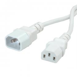 Кабел/адаптер Power cable C14 to C13 extension, White, 19.99.1516