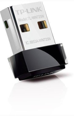 WiFi безжична карта/адаптер Нано адаптер TP LINK TL-WN725N, USB, Realtek, 2.4Ghz, 802.11n-g-b