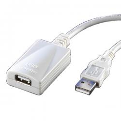 Кабел/адаптер Cable USB2 A-A M-F+Repeater, 5m, 12.99.1100