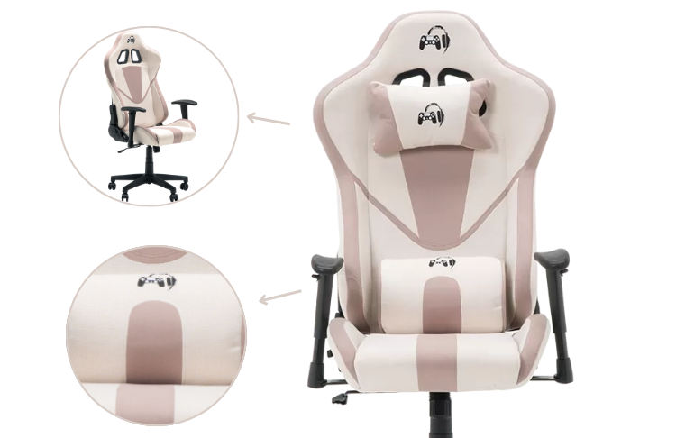 gaming-chair-carmen-6313-cream-pink-characteristics