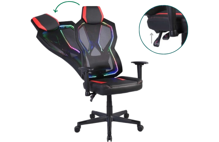 gaming-chair-rfg-viper-black-red-led-characteristics