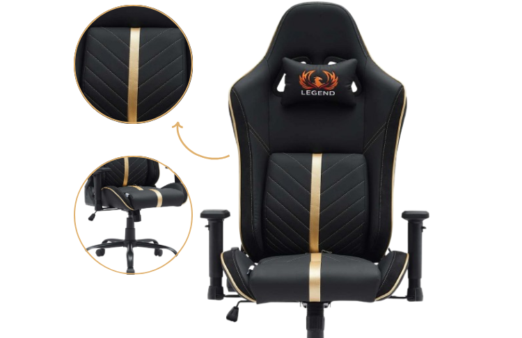 gaming-chair-rfg-on-legend-black-gold-characteristics